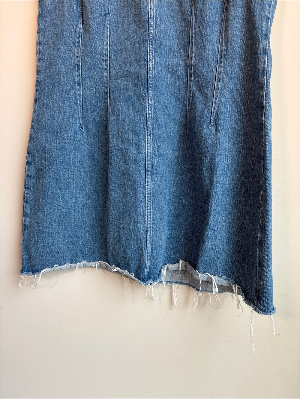 Abercrombie & Fitch Sleeveless Blue Denim Mini Dress - Picture 5 of 6